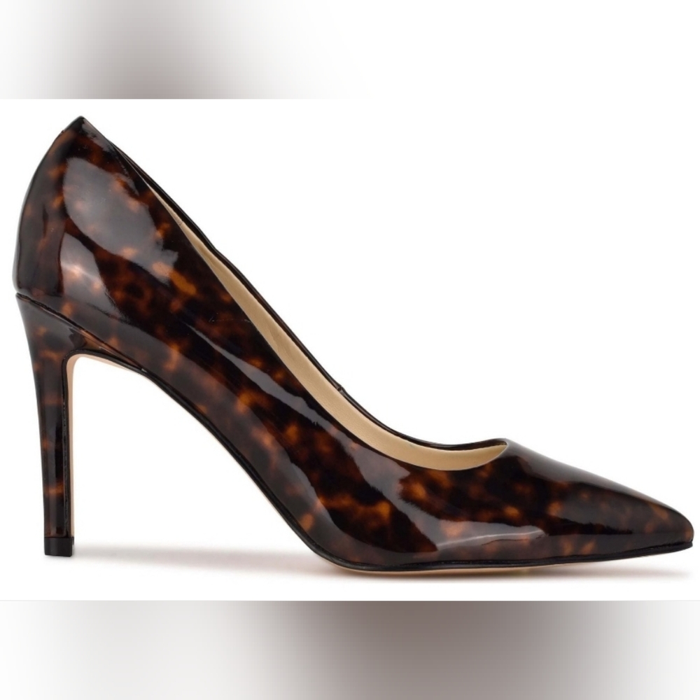 Nine West Ezra Pointy Toe Pumps Tortoise